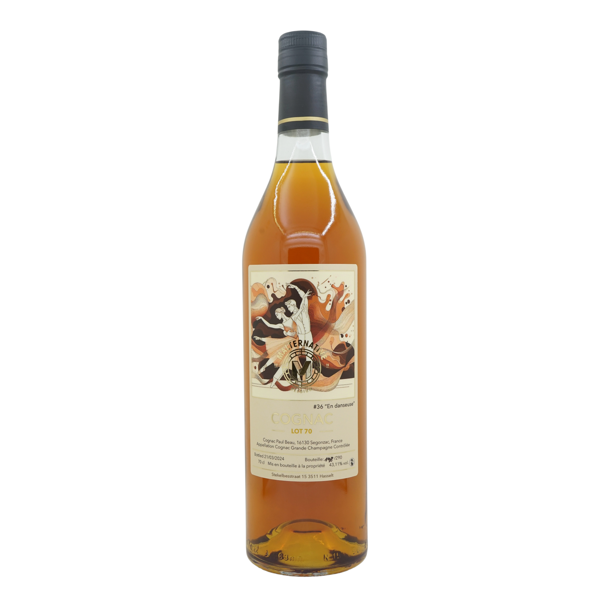 Malternative Belgium Cognac Lot. 70 #36 "En danseuse" (Paul Beau) 43.11%