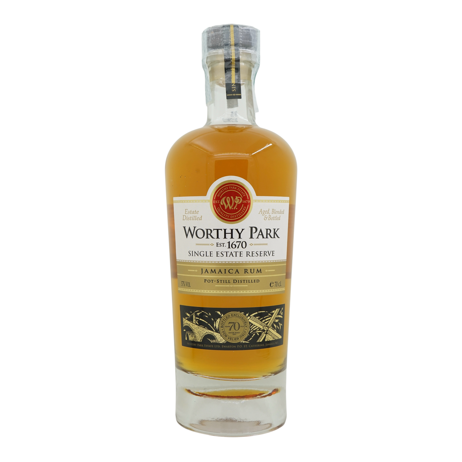 Worthy Park Single Estate Reserve Jamaica Rum Velier 70th Anniversary