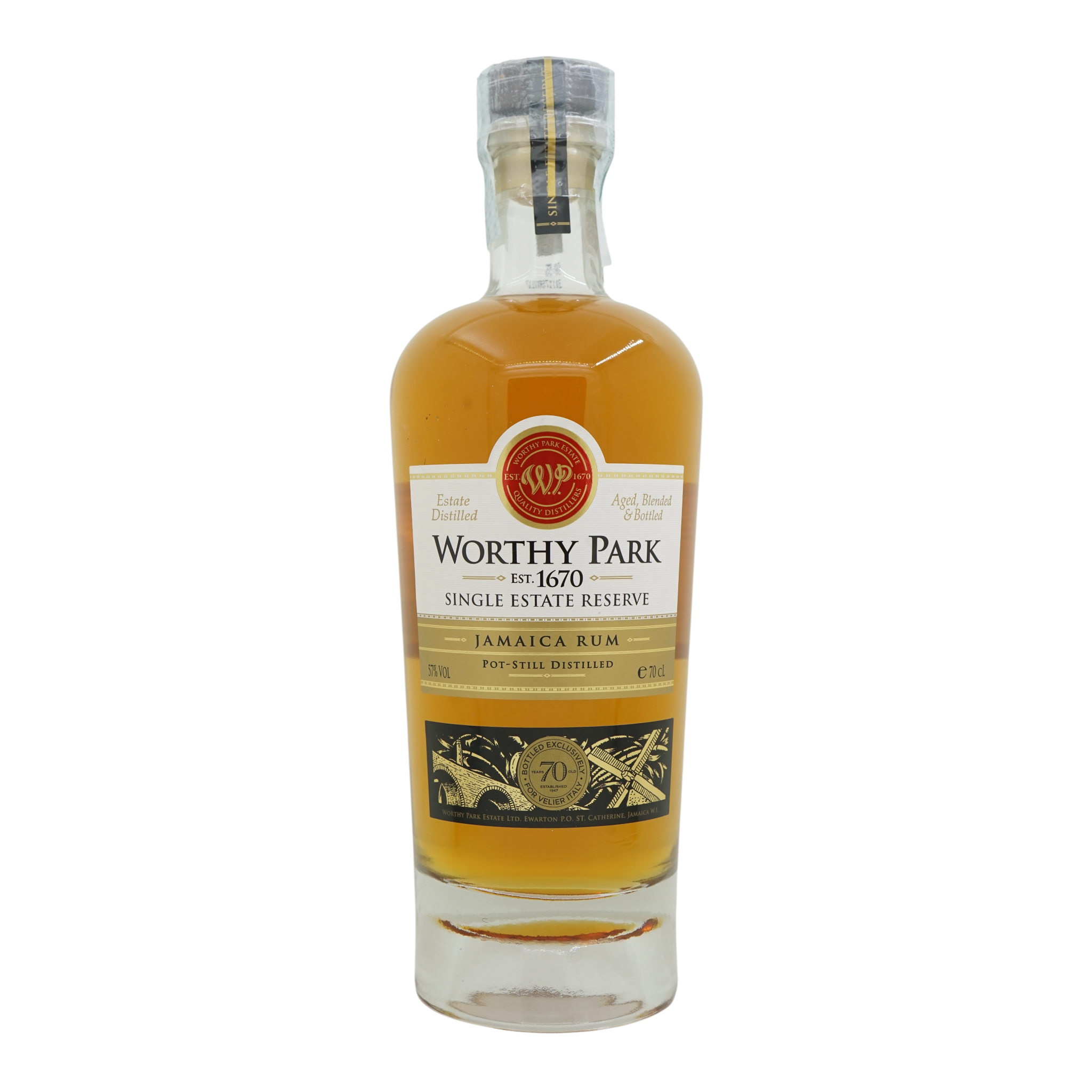 Worthy Park Single Estate Reserve Jamaica Rum Velier 70th Anniversary