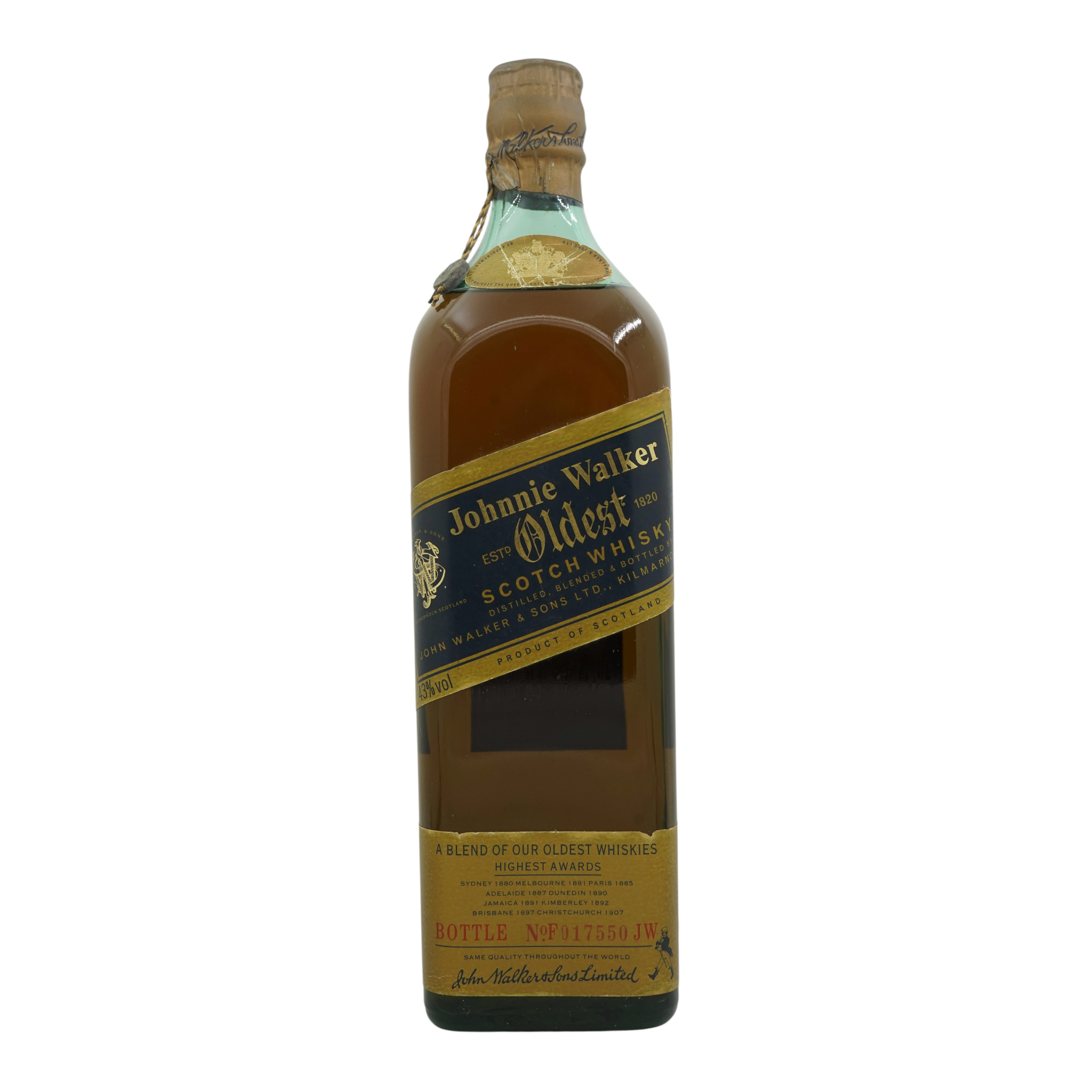 Johnnie Walker Oldest 43% 1980s