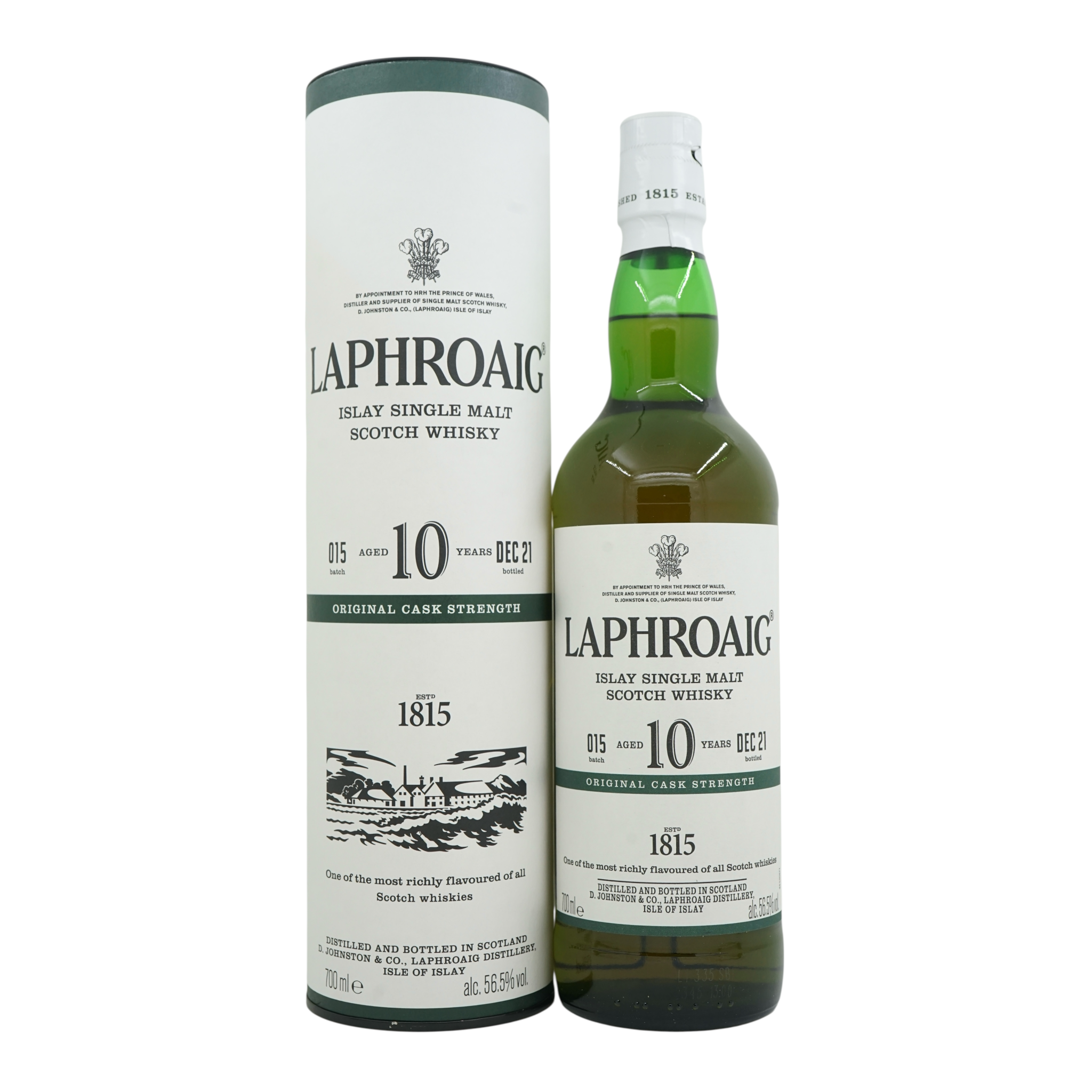 Laphroaig Cask Strength 10 Year Old Batch #015