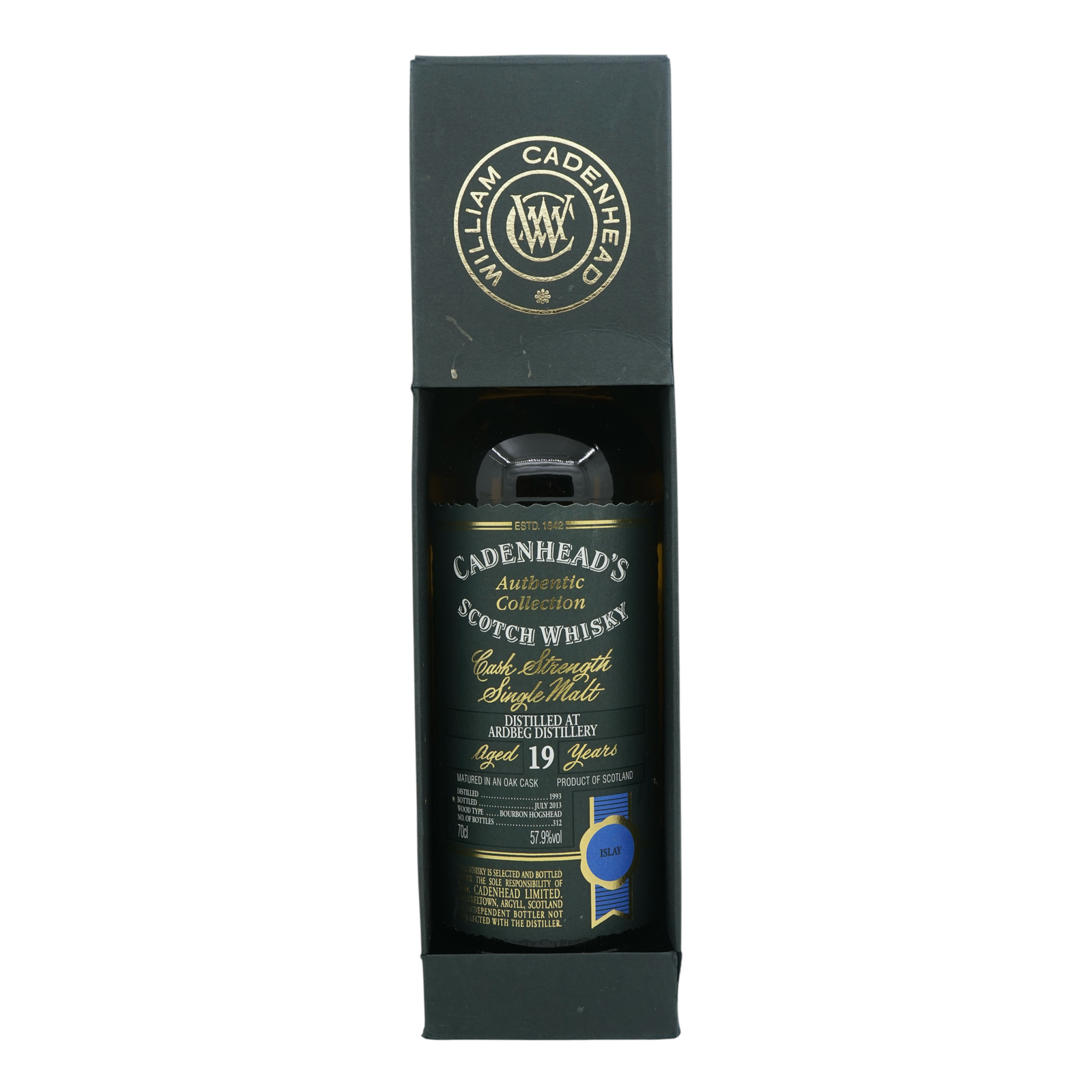Ardbeg 1993/2013 19 Year Old Authentic Collection Cadenhead's 57.9%
