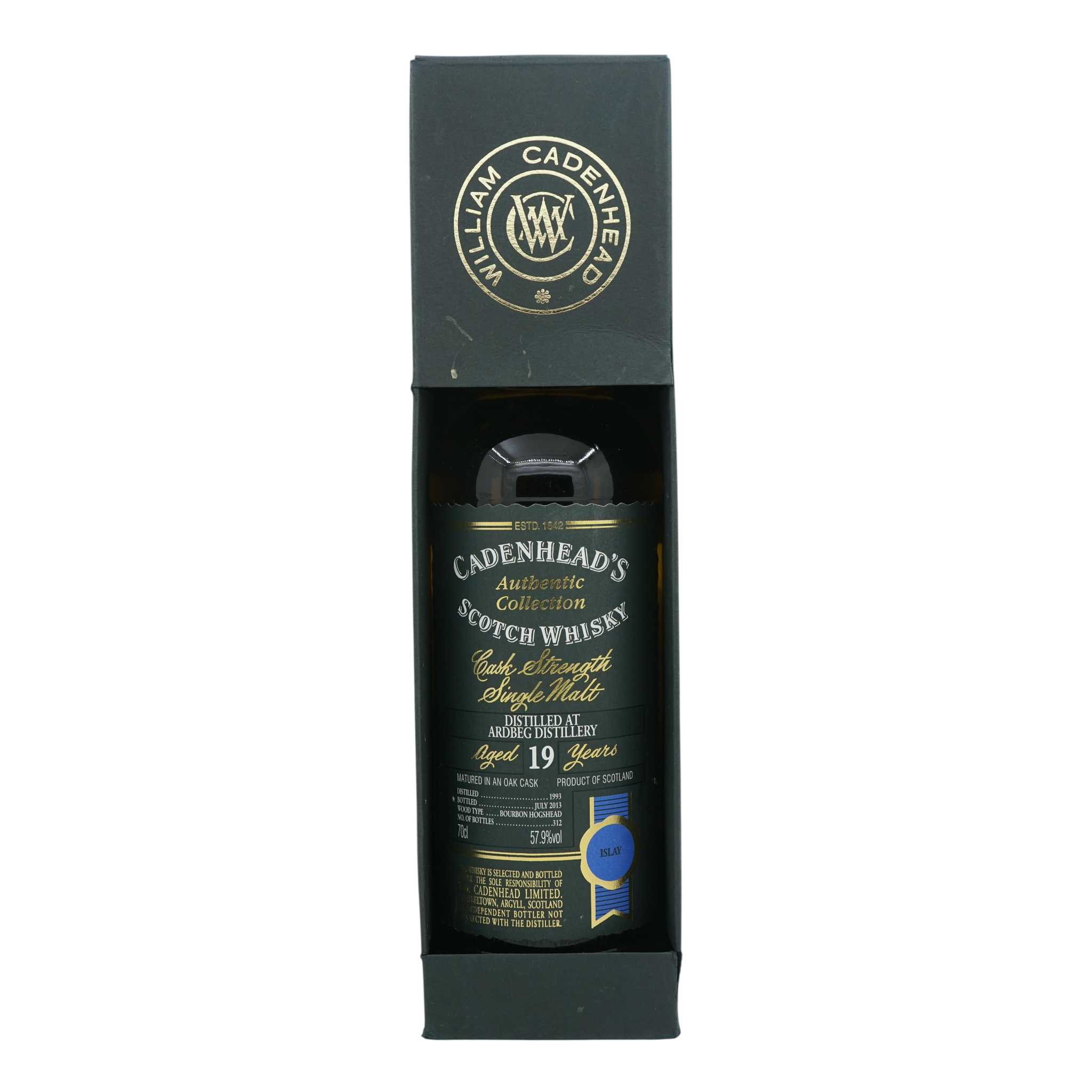 Ardbeg 1993/2013 19 Year Old Authentic Collection Cadenhead's 57.9%