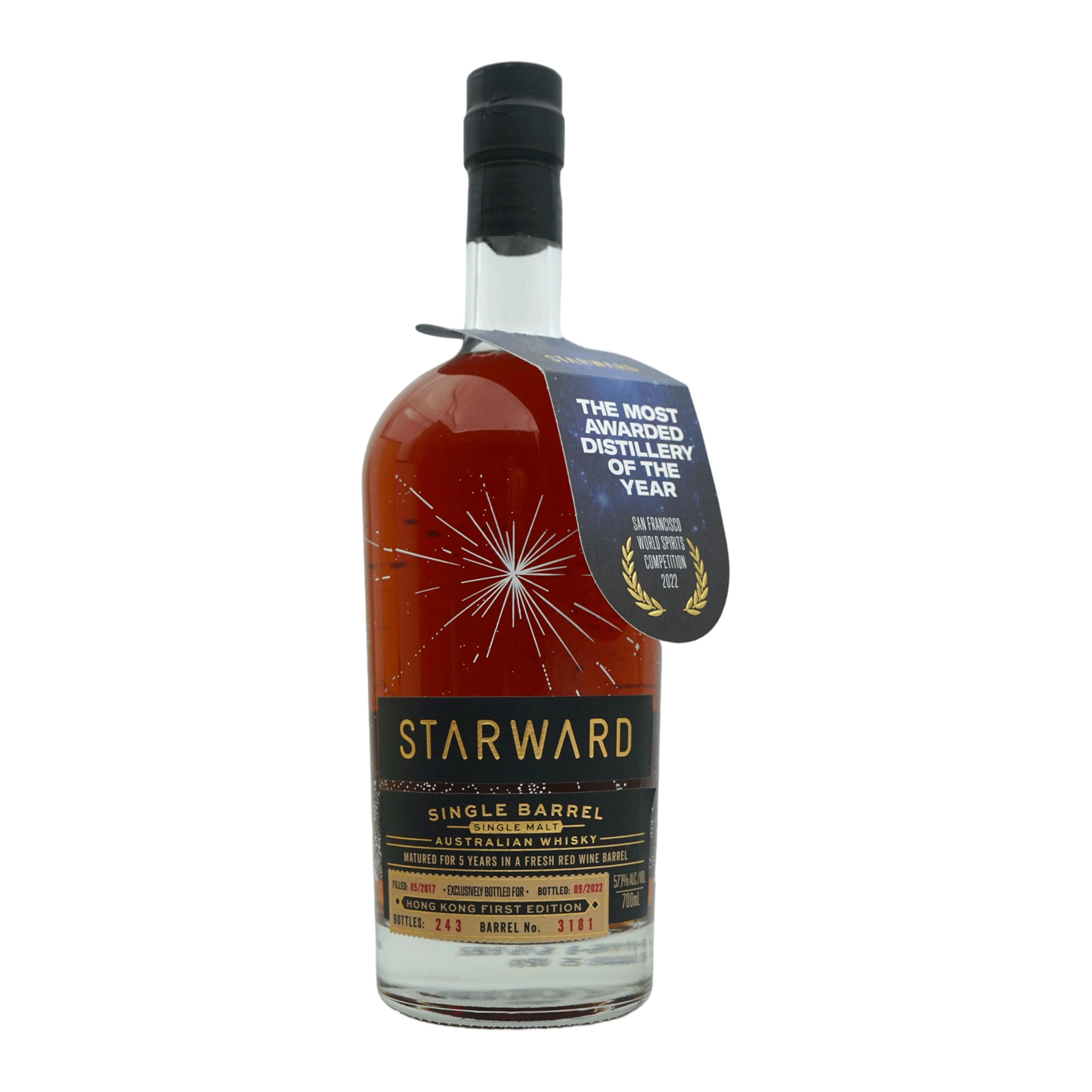 Starward 5 Year Old 2017/2022 Hong Kong First Edition Cask #3181