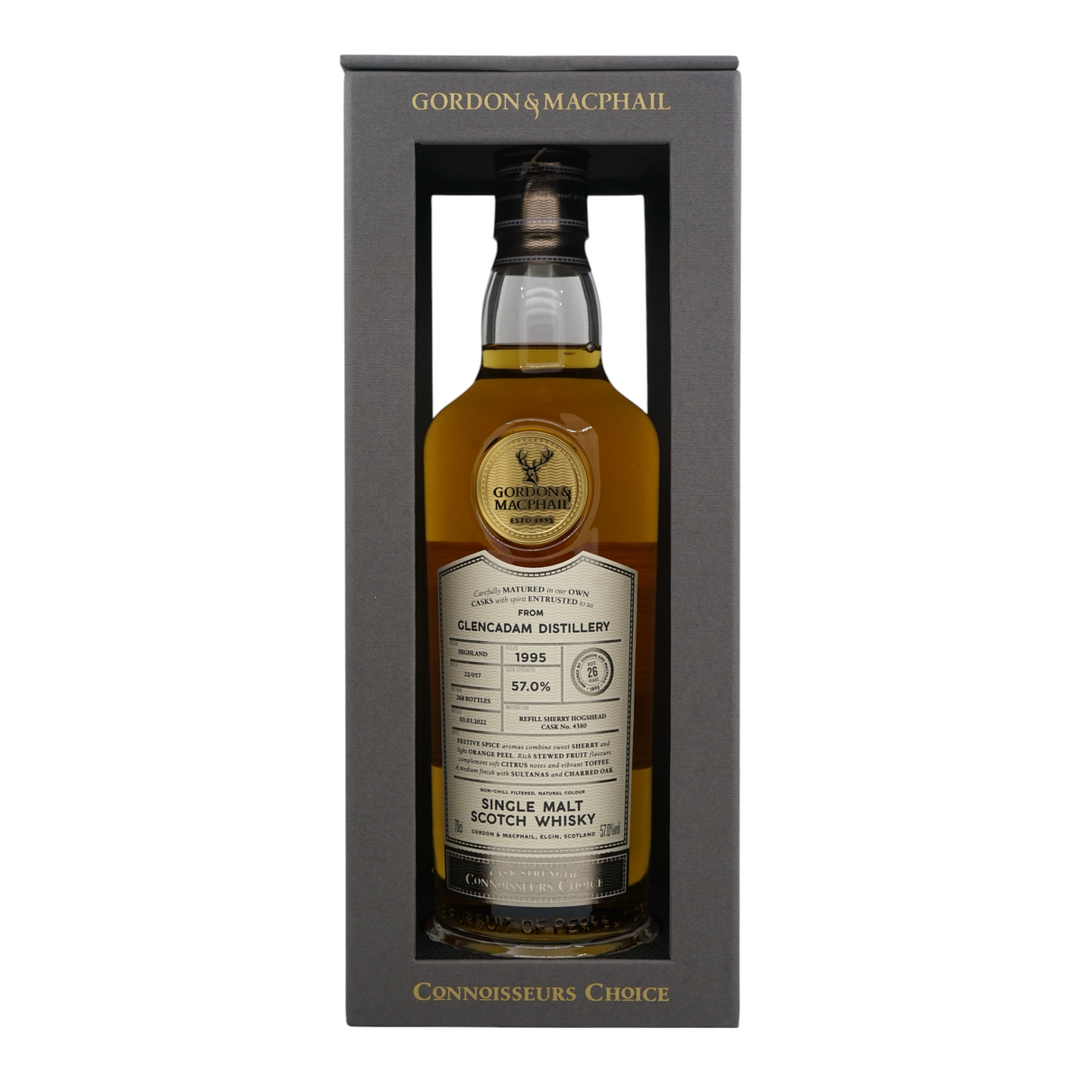 Glencadam 1995/2022 26 Year Old Connoisseurs Choice - Cask Strength Gordon & MacPhail #4380
