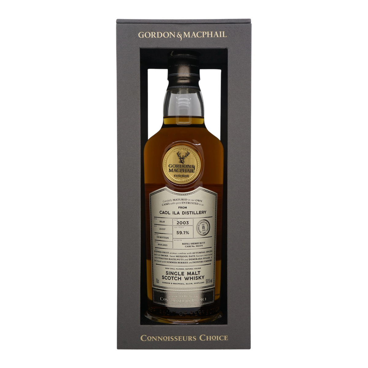 Caol Ila 2003/2023 19 Year Old Connoisseurs Choice - Cask Strength Gordon & MacPhail #302374