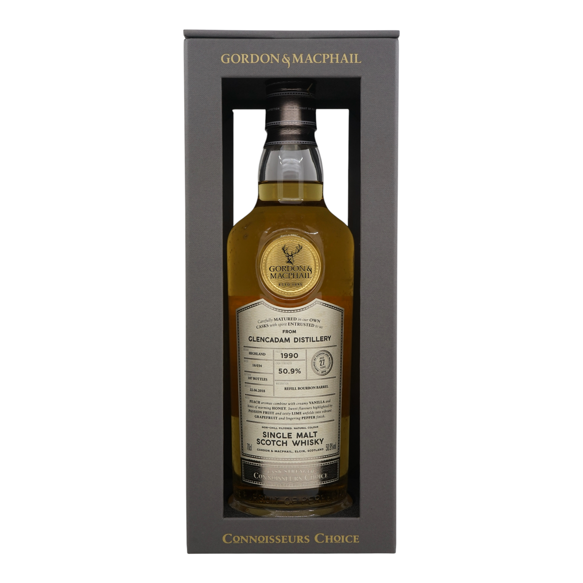 Glencadam 1990/2018 27 Year Old Connoisseurs Choice - Cask Strength Gordon & MacPhail #6427